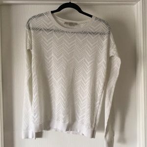 Ann Taylor aloft summer sweater eyelet GUC medium